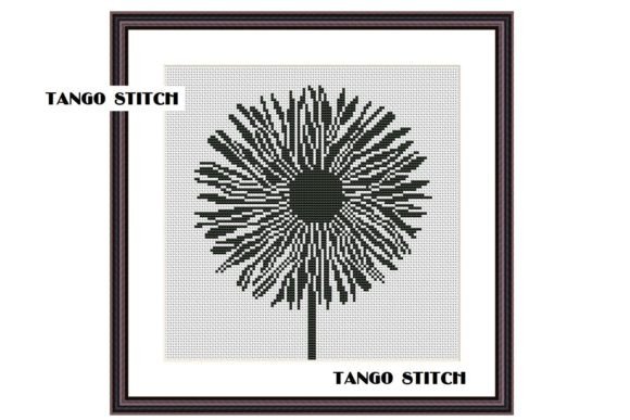 Black Flower Cross Stitch Embroidery Review