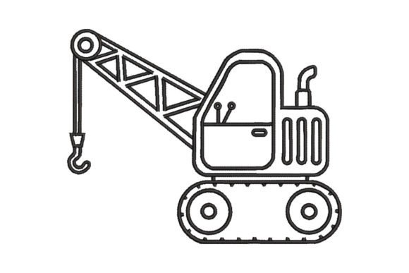 Construction Crane Embroidery Design Review
