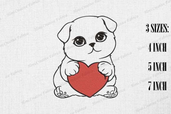 Cute Cat with Heart Valentine's Day Embroidery Review
