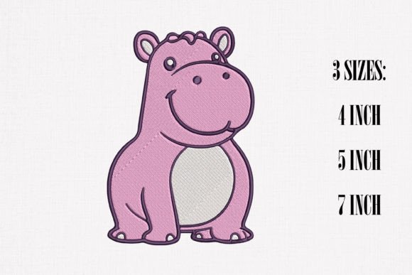 Cute Hippo Embroidery Review for Personalized Gifts