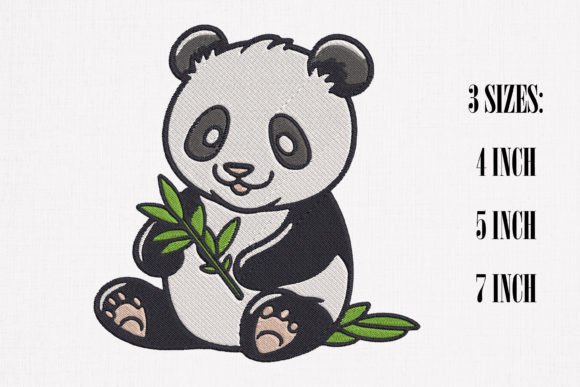 Cute Smile Panda Embroidery Review