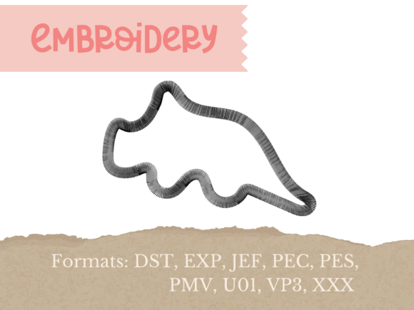 Dinosaur Nugget Triceratops Embroidery Review