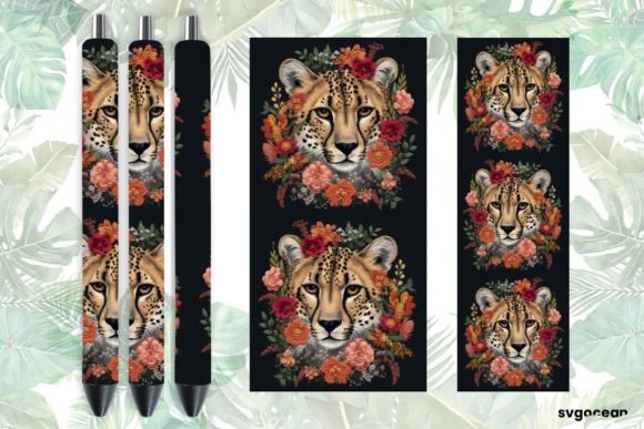 Embroidery Cheetah Pen Wraps Sublimation Review