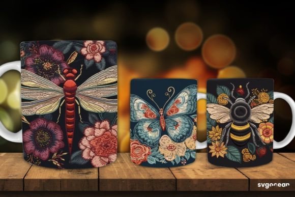 Embroidery Insects Mug Sublimation Review