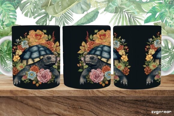 Embroidery Turtle Mug Design Review for Sweatshirts