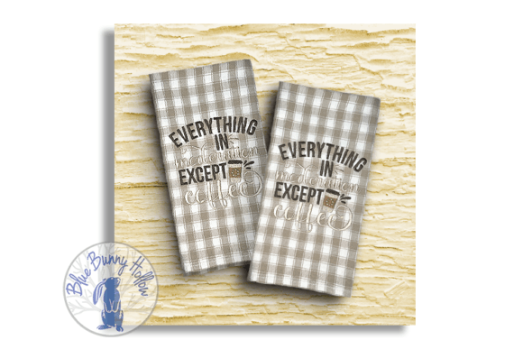 Everything in Moderation Except Coffee