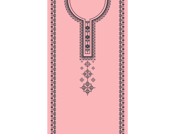 Feminine Neckline Embroidery Pattern Review