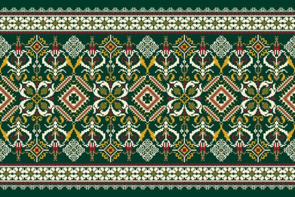 Floral Cross Stitch Embroidery for Seasonal Creations
