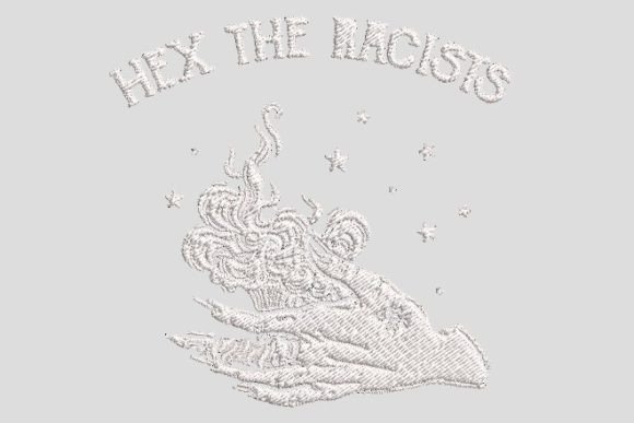 Hex the Racists Hand Horror Embroidery Review