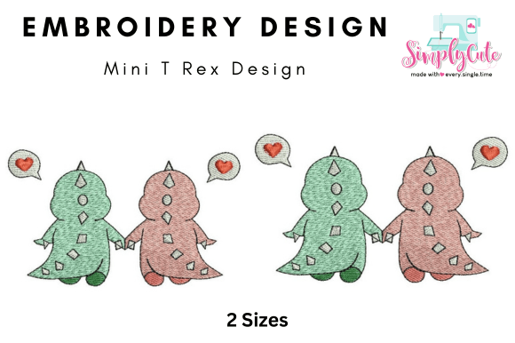Mini T-Rex Embroidery Design Review