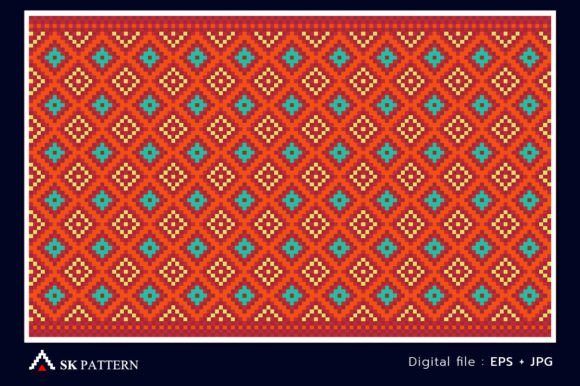 Pixel Ethnic Pattern Vector Embroidery Review